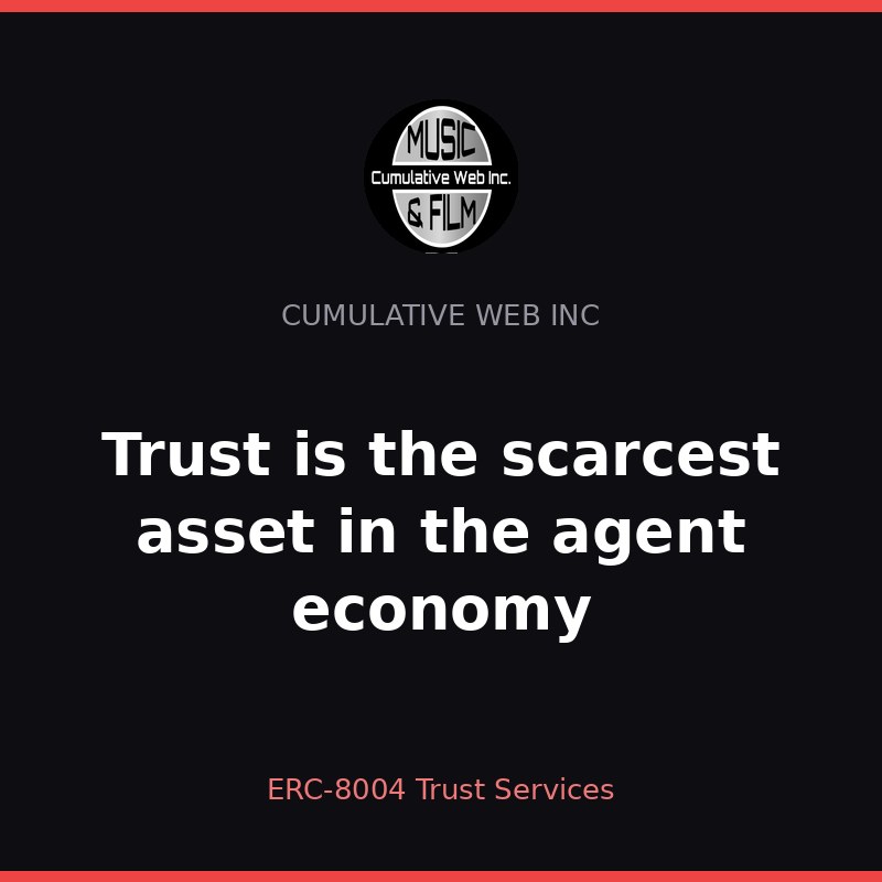 Trust is the scarcest asset in the agent economy